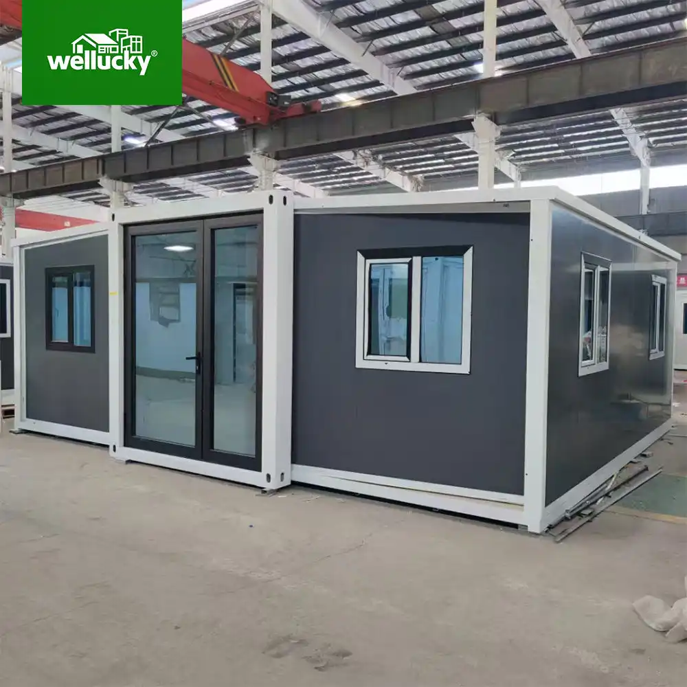 Solar Powered Expandable Container House | Prefab Modular Flat Pack Homes