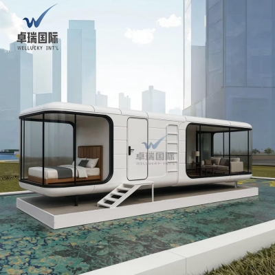 Modern Space Capsule Sleeping Pod Prefab Hotel Room Modular Bed Cabin