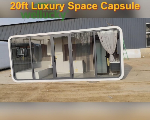 20ft Luxury Space Capsule | Modern Prefab Living Pod by Wellucky House