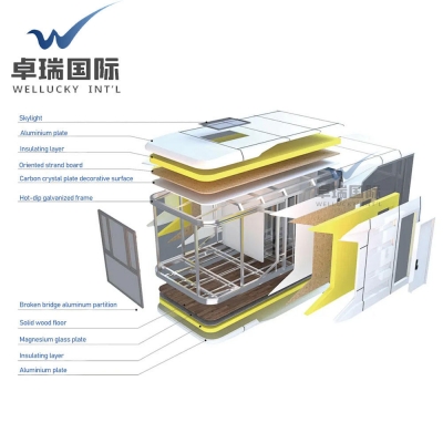 Wellucky Luxury Space Capsule Prefabricated Houses