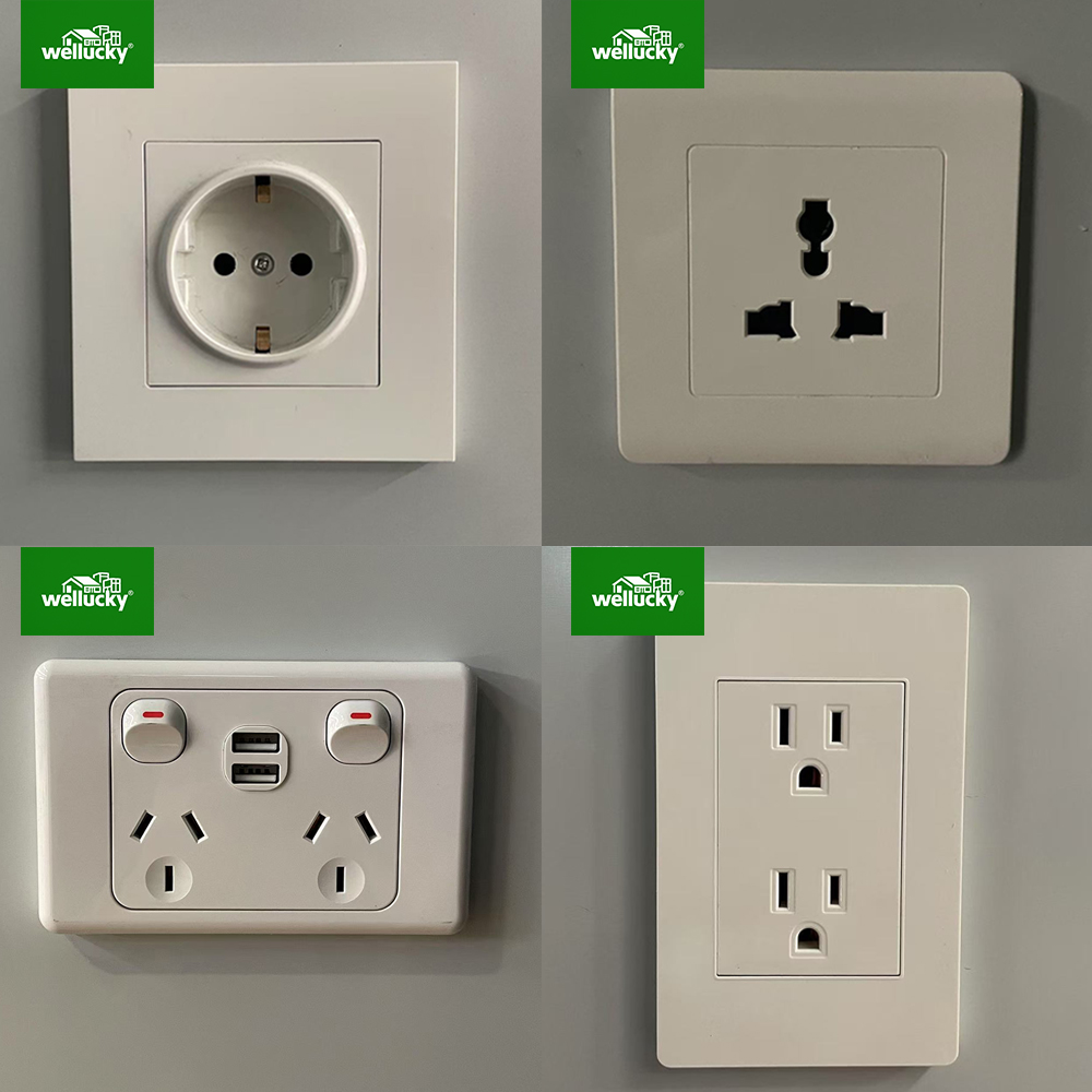 Expandable container house electrical system and outlets