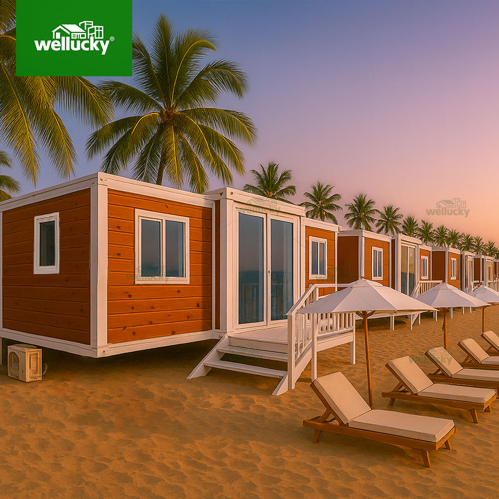 Container house for vacation travel