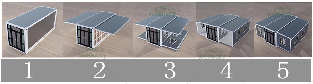 Folding container house installation steps