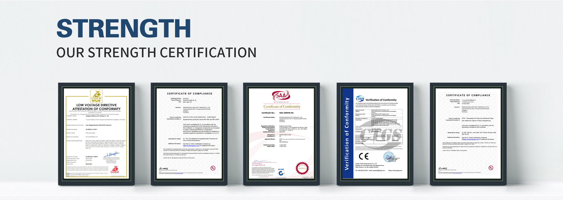 Our Certifications