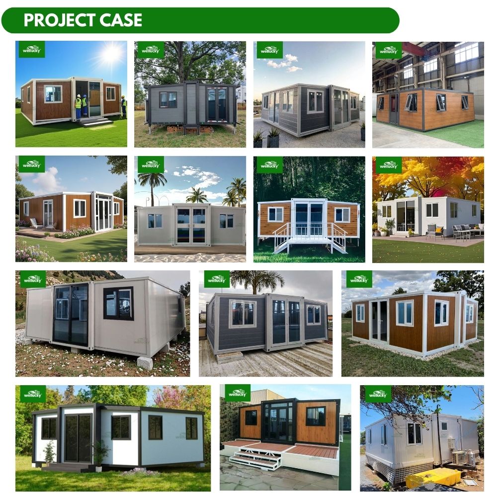 Wellucky 20ft/40ft expandable container house – quick-install modular home with kitchen, bathroom & bedroom